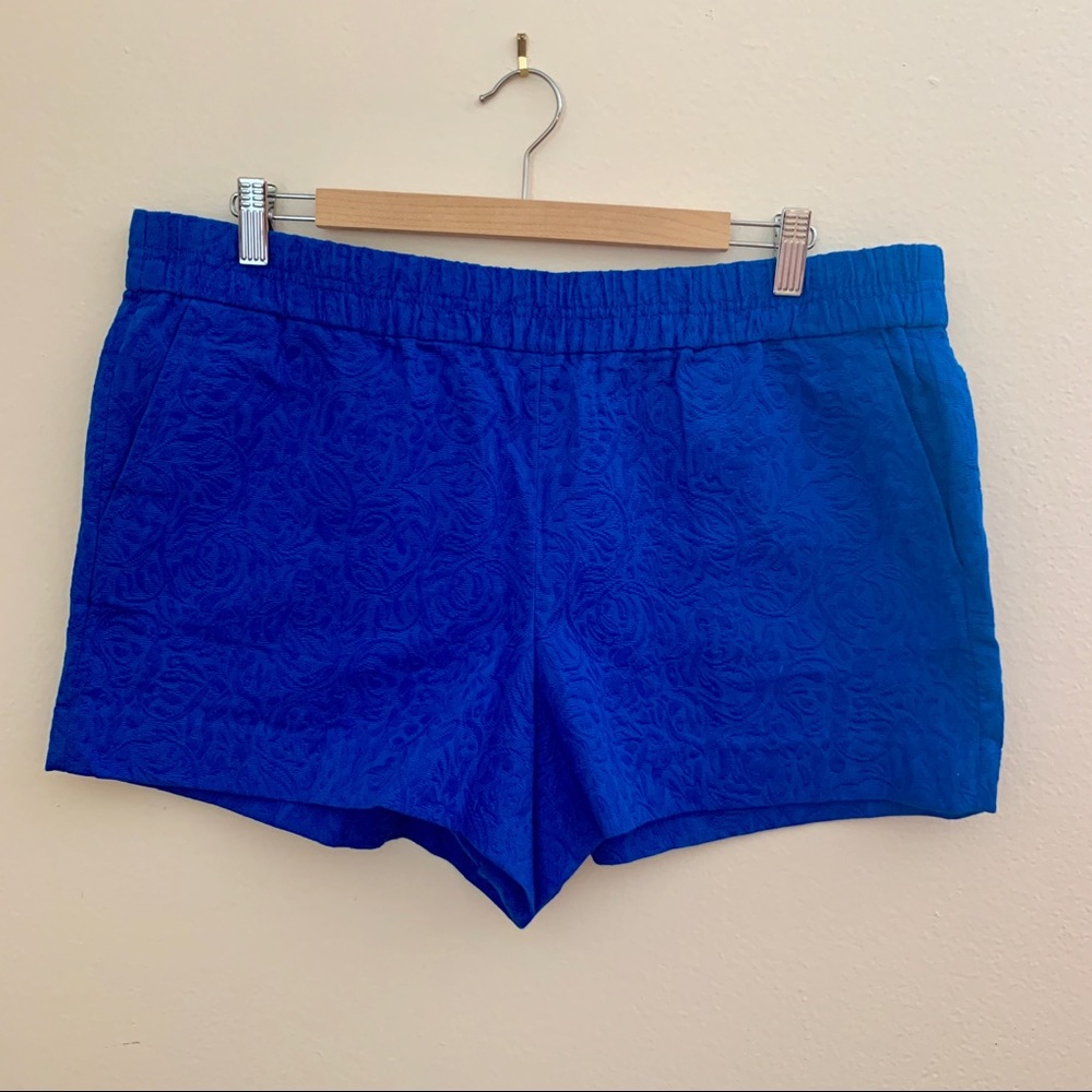 J. Crew 3” Floral Jacquard Boardwalk Pull-on Short